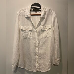 Tommy Bahama White Button-Up Shirt